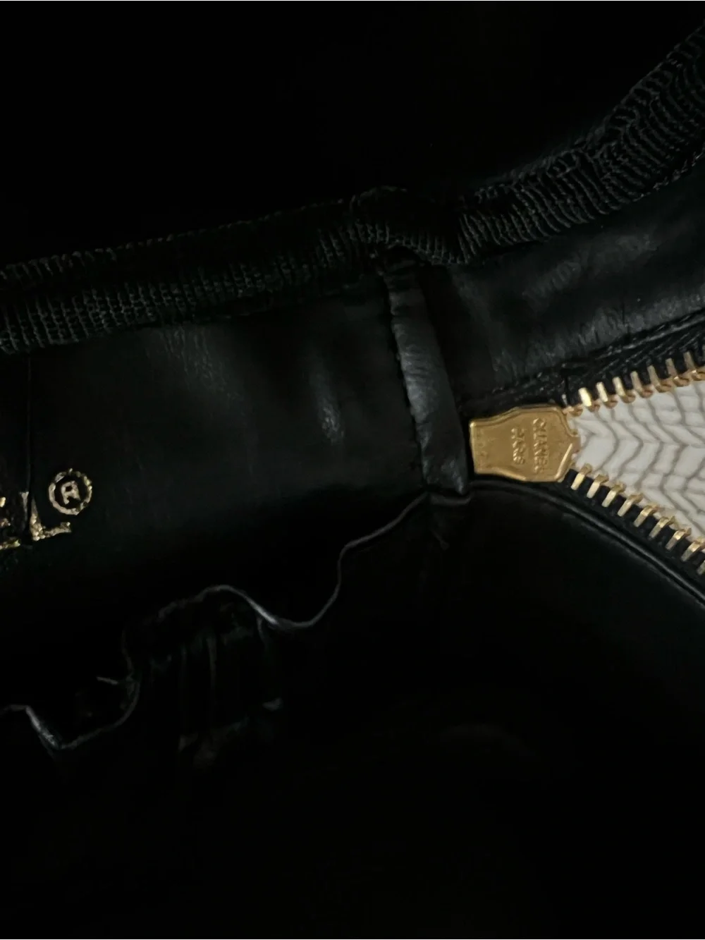 Chanel Black Quilted Leather Top-Handle Vanity with Gold Zipper